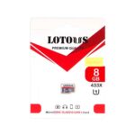 مموری کارت LOTOUS ظرفیت 8 گیگابایت – 433x، کلاس U1