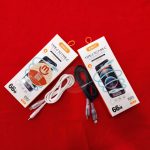کابل شارژ تایپ‌سی به تایپ‌سی DENGTU DT-11 با توان 66 وات و چراغ LED