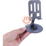 هولدر رومیزی موبایل و تبلت D-Net فلزی تاشو با چرخش 360 درجه - تصویر 2